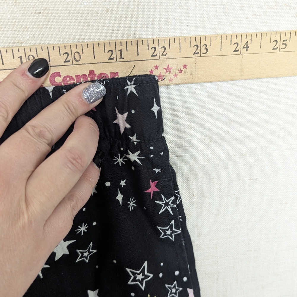 Joyspun Celestial Sleep Shorts Black White Stars Moon Plus Size 3X - Picture 8 of 10